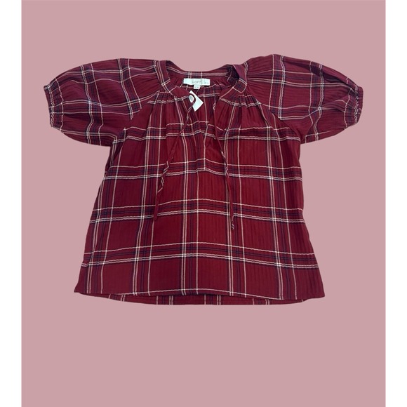 NWT! Womens LOFT XS Short Sleeve Striped Blouse - Picture 6 of 6